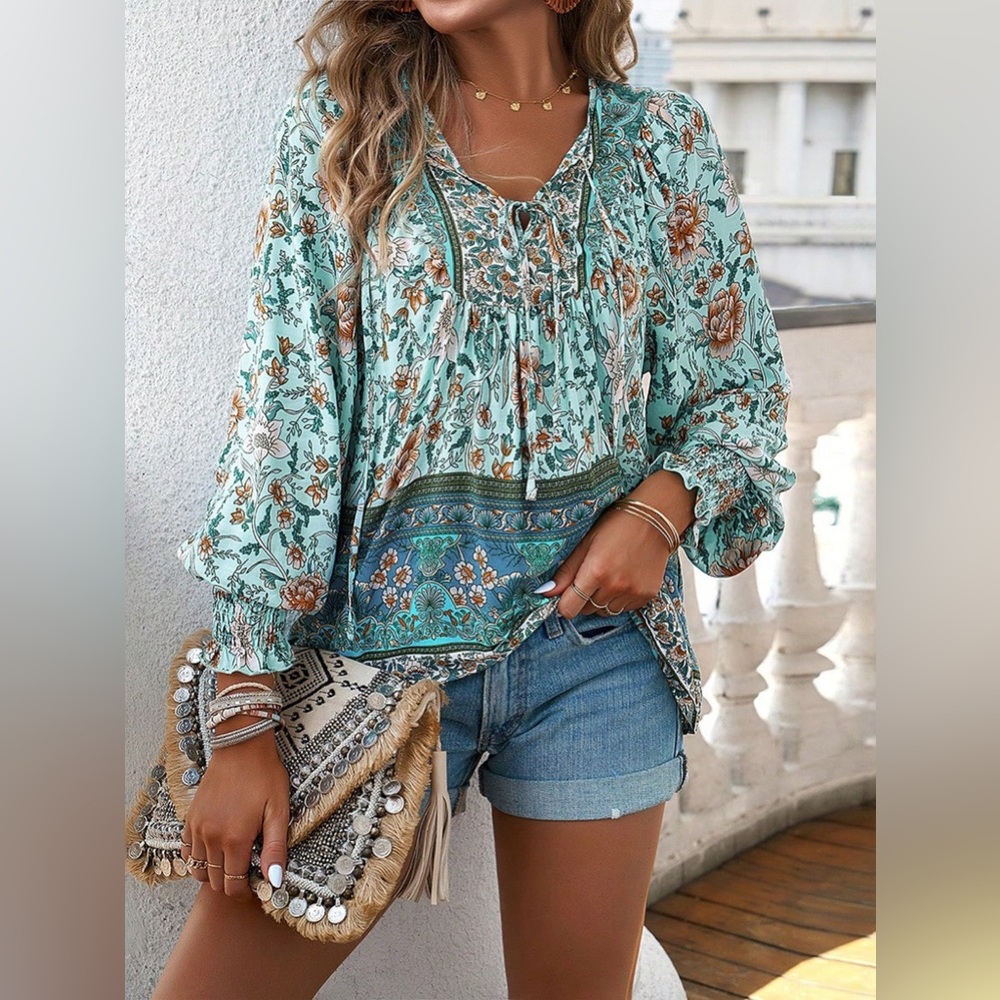 Soulful Women’s Boho Blouses Long Sleeve